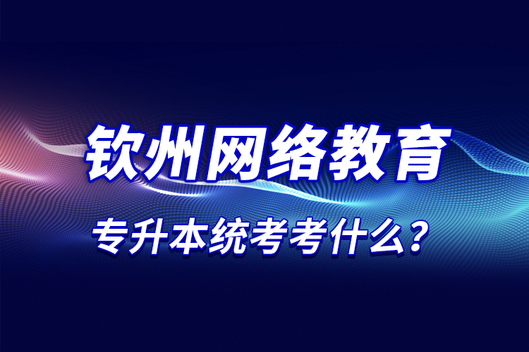 那么欽州網(wǎng)絡(luò)教育統(tǒng)考考什么？