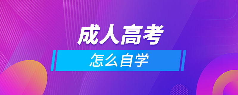 成人高考怎么自學(xué)