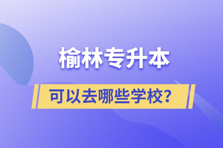 榆林專升本可以去哪些學校？