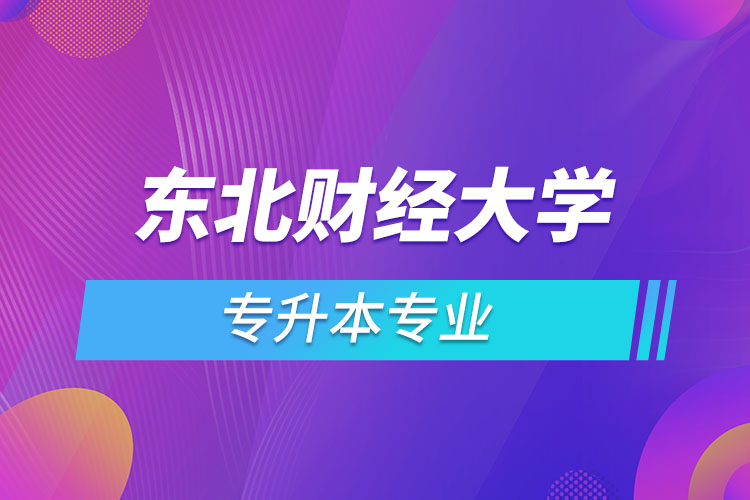 東北財經(jīng)大學(xué)有哪些專升本專業(yè)嗎？