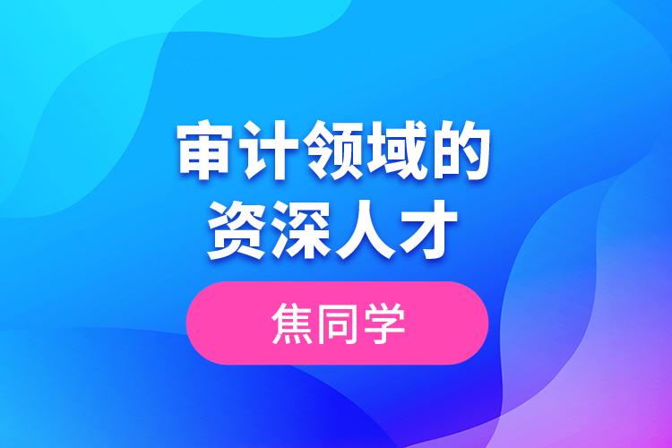 焦同學(xué)--審計領(lǐng)域的資深人才