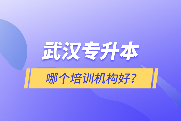 武漢專升本哪個(gè)培訓(xùn)機(jī)構(gòu)好？