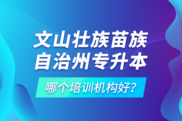 文山壯族苗族自治州專升本哪個培訓機構好？